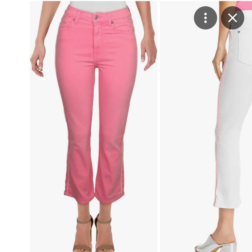 7 for all mankind jeans neon pink